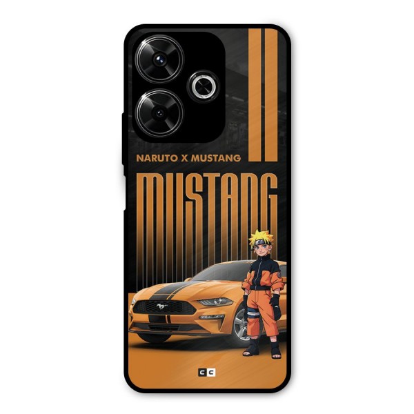 Vintage Car Boy Metal Back Case for Poco M6 Plus