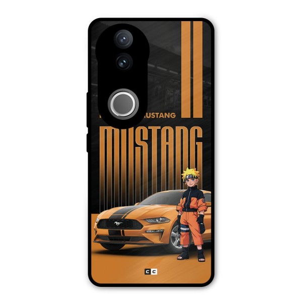 Vintage Car Boy Metal Back Case for Vivo V50e