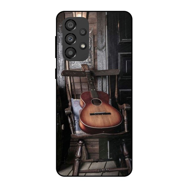 Vintage Chair Guitar Metal Back Case for Galaxy A33 5G