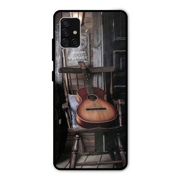 Vintage Chair Guitar Metal Back Case for Galaxy A51
