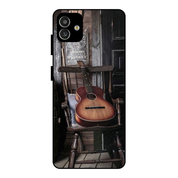 Vintage Chair Guitar Metal Back Case for Galaxy M13 5G
