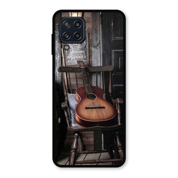 Vintage Chair Guitar Metal Back Case for Galaxy M32