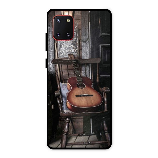 Vintage Chair Guitar Metal Back Case for Galaxy Note 10 Lite