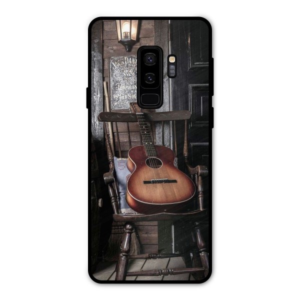 Vintage Chair Guitar Metal Back Case for Galaxy S9 Plus
