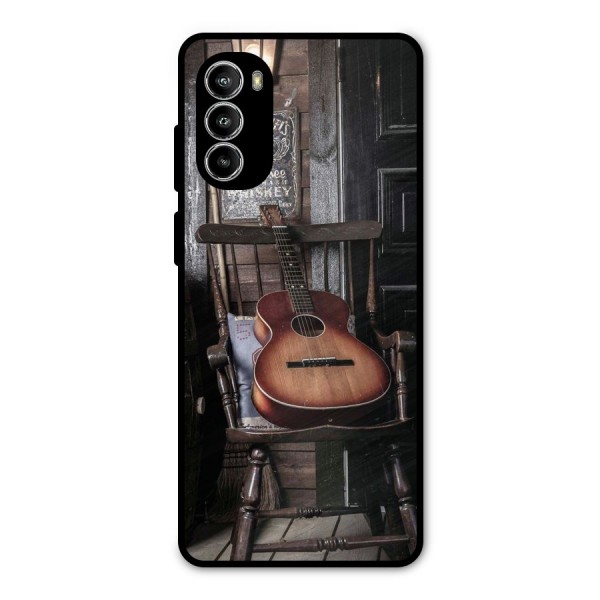 Vintage Chair Guitar Metal Back Case for Moto G82