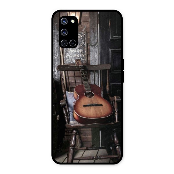 Vintage Chair Guitar Metal Back Case for Oppo A52