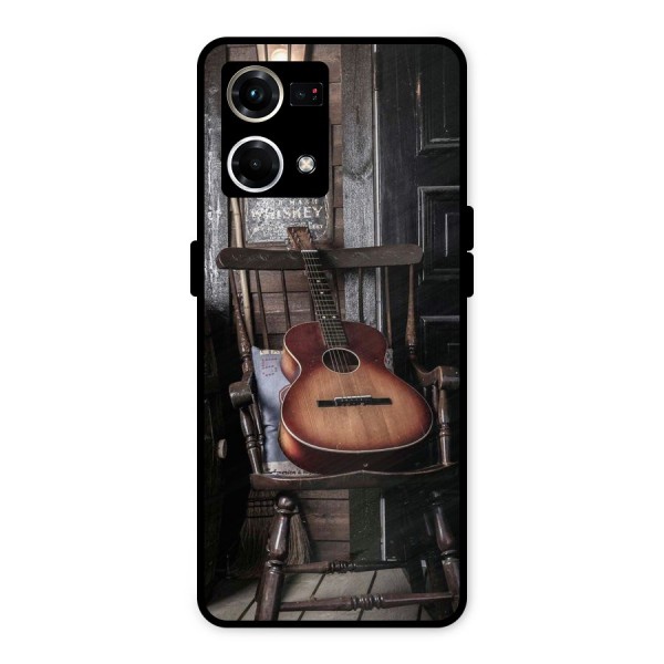 Vintage Chair Guitar Metal Back Case for Oppo F21s Pro 4G