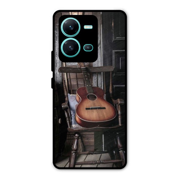 Vintage Chair Guitar Metal Back Case for Vivo V25