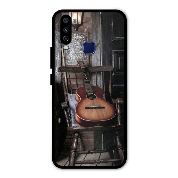 Vintage Chair Guitar Metal Back Case for Vivo Y15