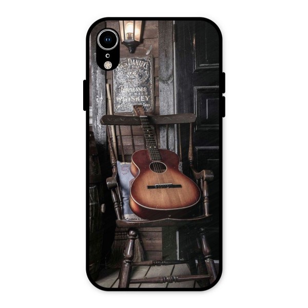 Vintage Chair Guitar Metal Back Case for iPhone XR