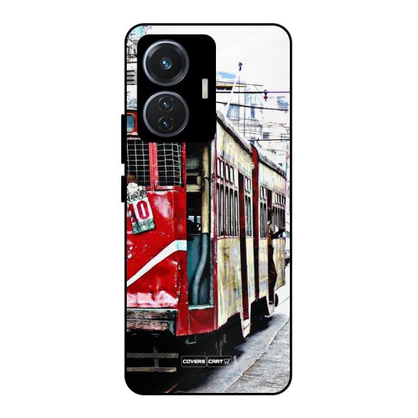 Vintage Citystyle Metal Back Case for iQOO Z6 44W
