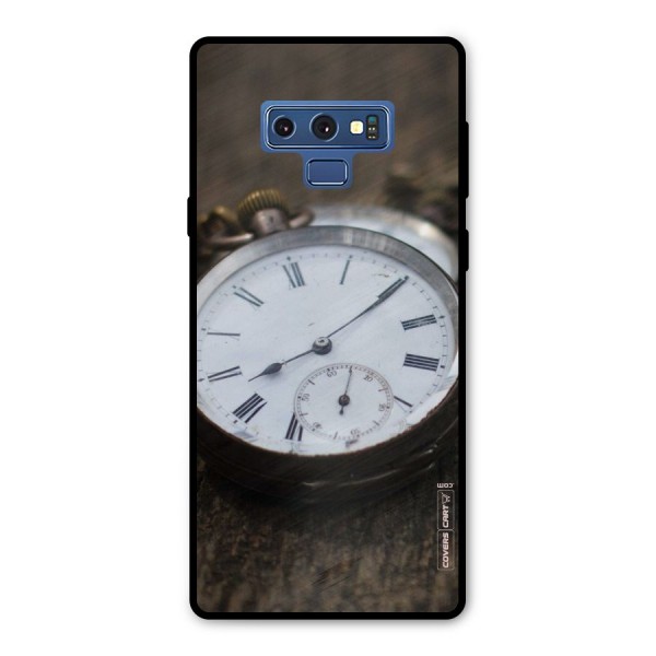 Vintage Clock Metal Back Case for Galaxy Note 9