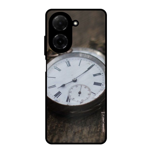 Vintage Clock Metal Back Case for Poco C71
