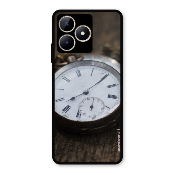 Vintage Clock Metal Back Case for Realme C53