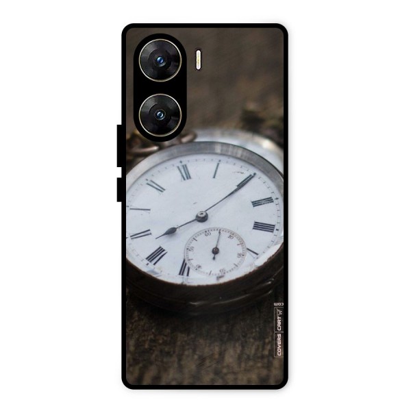 Vintage Clock Metal Back Case for Vivo V29e