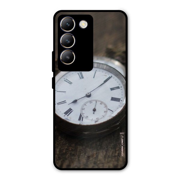 Vintage Clock Metal Back Case for Vivo Y200e