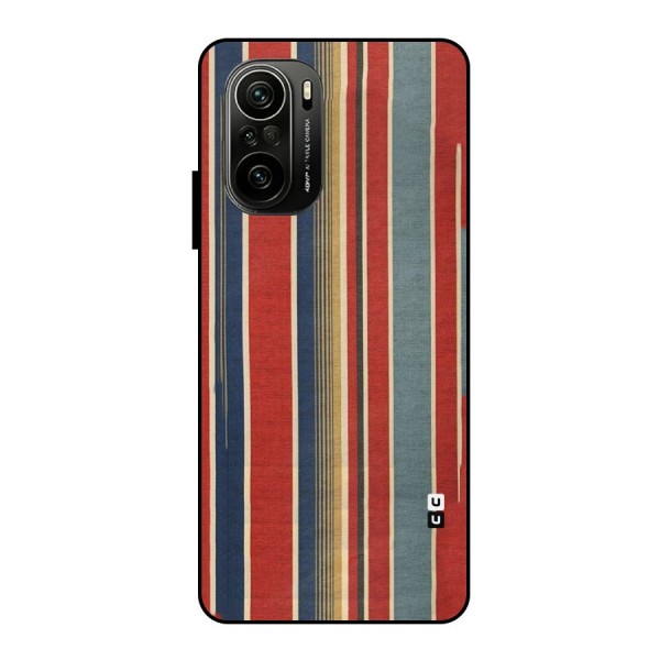 Vintage Disort Stripes Metal Back Case for Mi 11X Pro