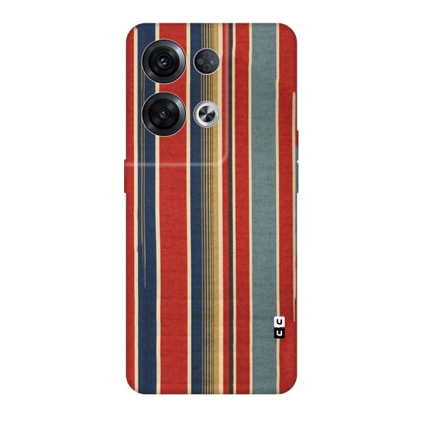 Vintage Disort Stripes Original Polycarbonate Back Case for Oppo Reno8 Pro 5G