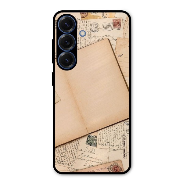 Vintage Journal Metal Back Case for Galaxy S25