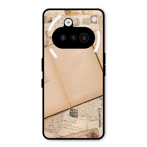 Vintage Journal Metal Back Case for Nothing Phone 3a