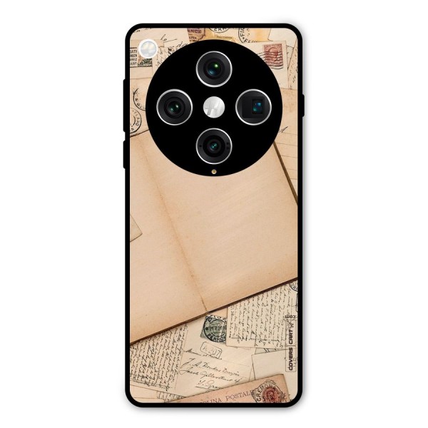 Vintage Journal Metal Back Case for Oppo Find X8 Pro