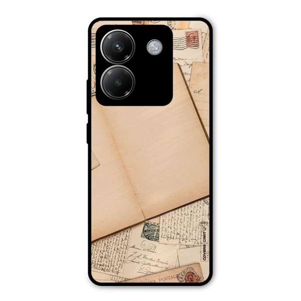 Vintage Journal Metal Back Case for Poco M7 Pro 5G
