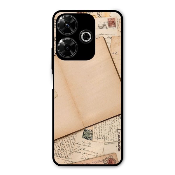 Vintage Journal Metal Back Case for Redmi 13 5G
