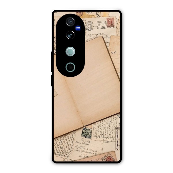 Vintage Journal Metal Back Case for Vivo V40 Pro