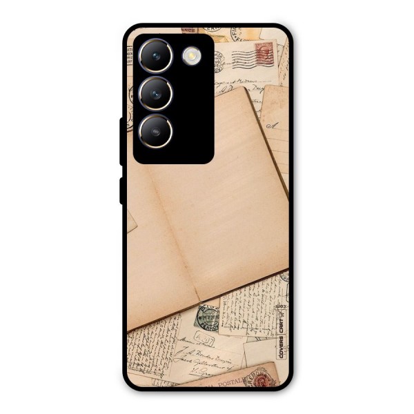 Vintage Journal Metal Back Case for Vivo Y200e