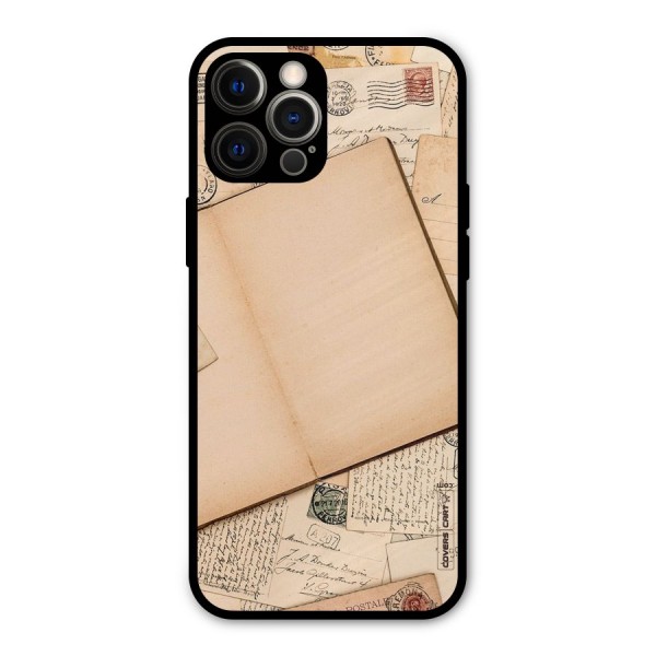 Vintage Journal Metal Back Case for iPhone 12 Pro Max