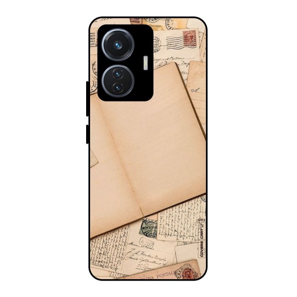 Vintage Journal Metal Back Case for iQOO Z6 44W