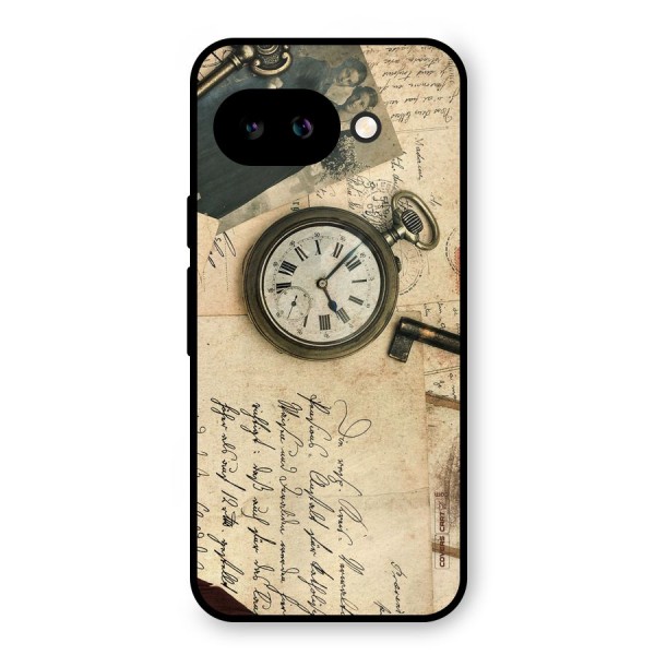 Vintage Key And Compass Metal Back Case for Google Pixel 9a