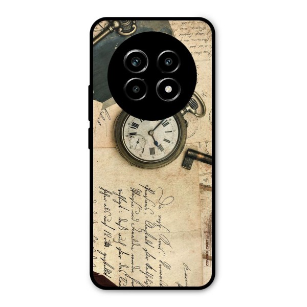 Vintage Key And Compass Metal Back Case for Realme 13 Pro