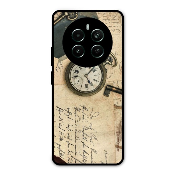 Vintage Key And Compass Metal Back Case for Realme Narzo 70 Pro