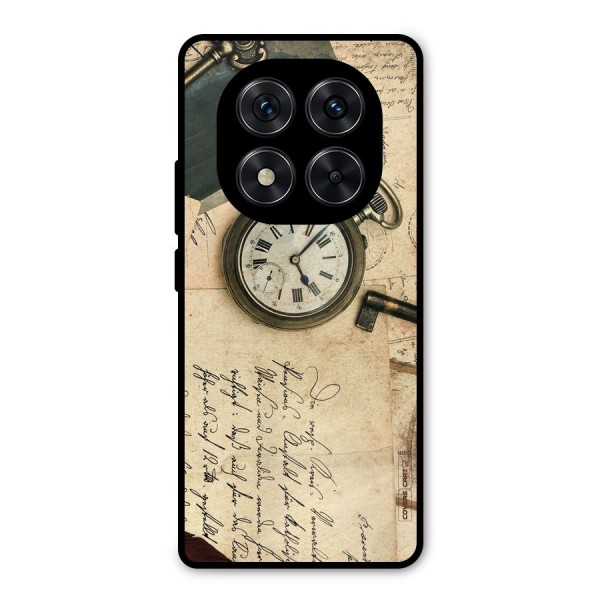 Vintage Key And Compass Metal Back Case for Redmi Note 14 Pro 5G