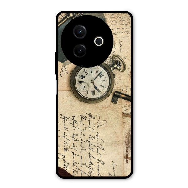 Vintage Key And Compass Metal Back Case for Vivo Y39