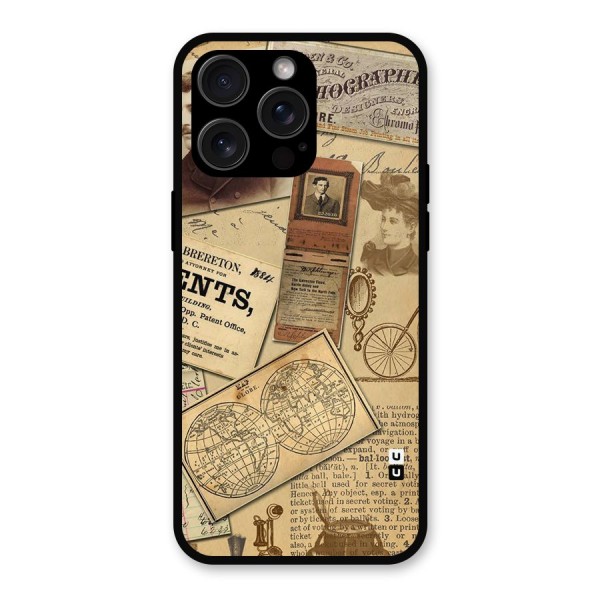Vintage Memories Metal Back Case for iPhone 15 Pro Max