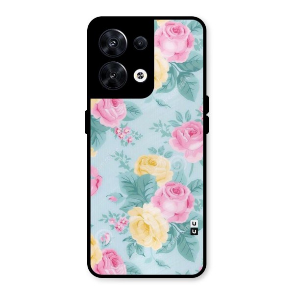 Vintage Pastels Metal Back Case for Oppo Reno8 5G