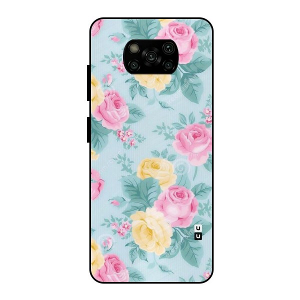 Vintage Pastels Metal Back Case for Poco X3