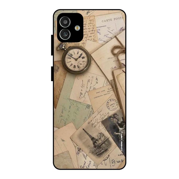 Vintage Postcards Metal Back Case for Galaxy M13 5G