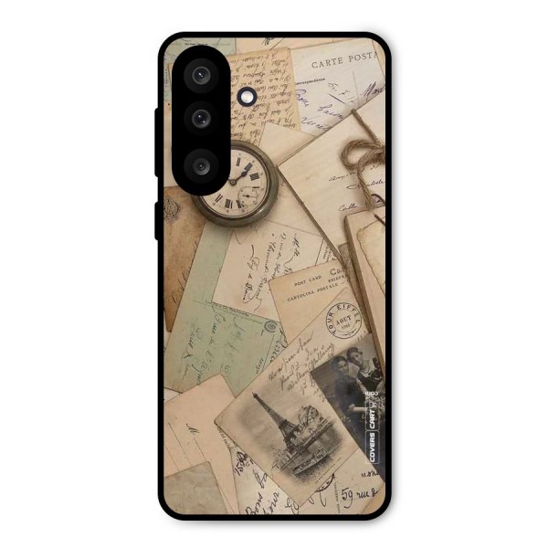Vintage Postcards Metal Back Case for Galaxy M56