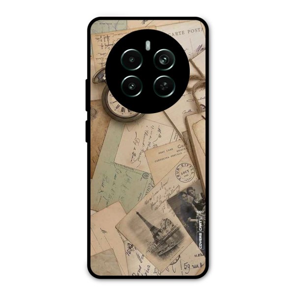 Vintage Postcards Metal Back Case for Realme 12 Pro Plus