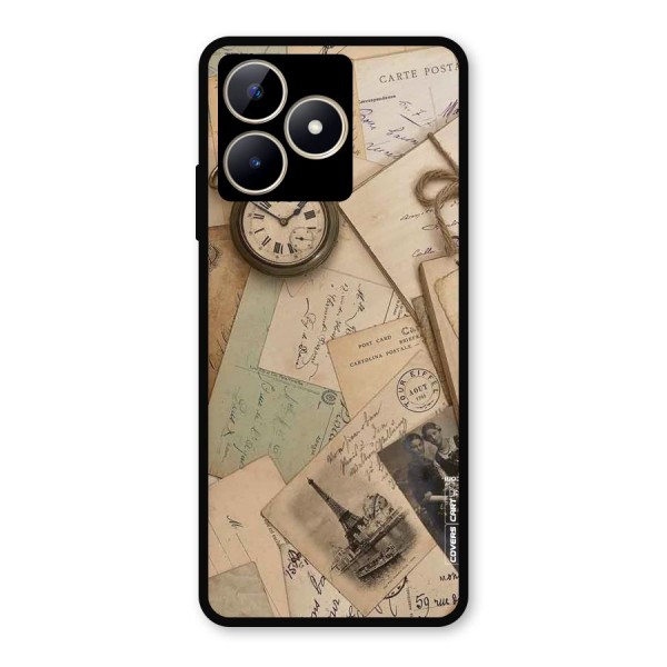 Vintage Postcards Metal Back Case for Realme C53