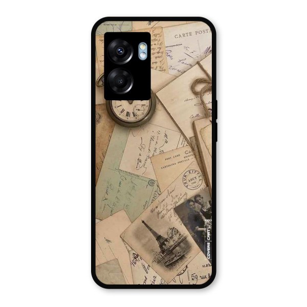 Vintage Postcards Metal Back Case for Realme Narzo 50 5G