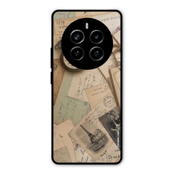 Vintage Postcards Metal Back Case for Realme P1 Pro