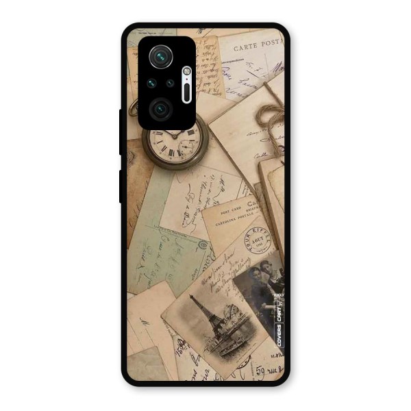 Vintage Postcards Metal Back Case for Redmi Note 10 Pro Max