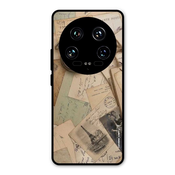 Vintage Postcards Metal Back Case for Xiaomi 14 Ultra