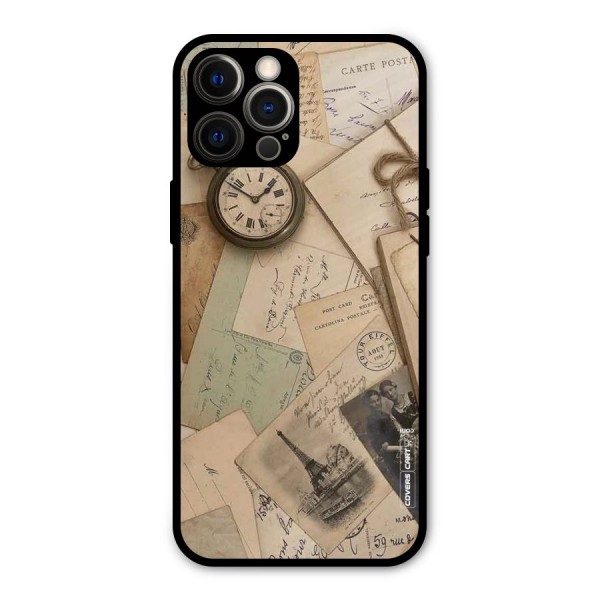 Vintage Postcards Metal Back Case for iPhone 12 Pro Max