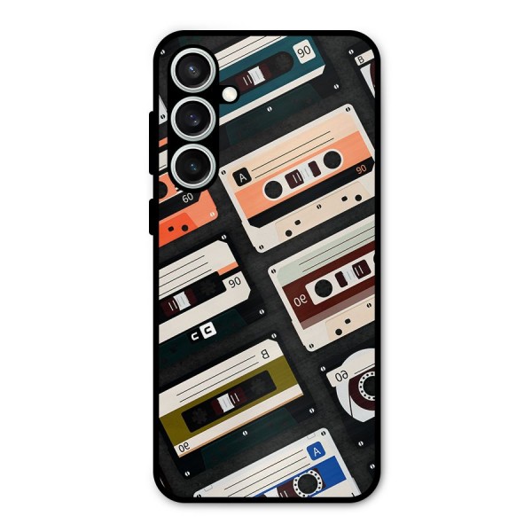 Vintage Retro Cassettes Metal Back Case for Galaxy S23 FE