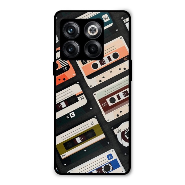 Vintage Retro Cassettes Metal Back Case for OnePlus 10T